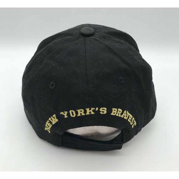 FDNY New York City Fire Department Hat Embroidered Adjustable Black Baseball Cap - Picture 5 of 8